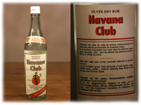 Havana Club Silver Dry Sec Argente 0,75l Anfang 1990er